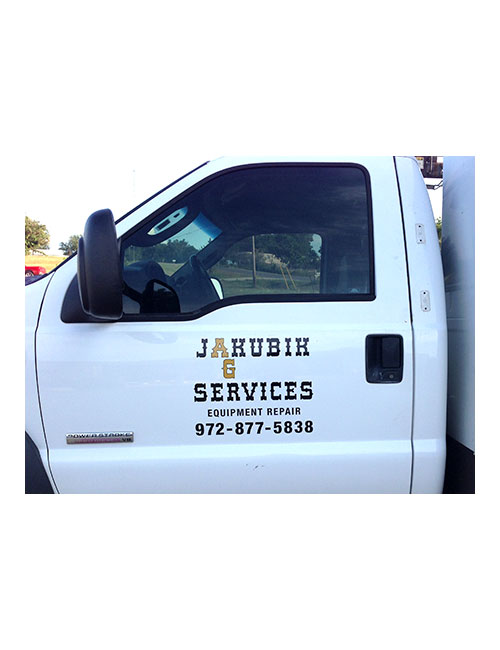 Jakubik Ag Services lettering